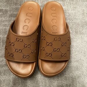 Gucci platform slides